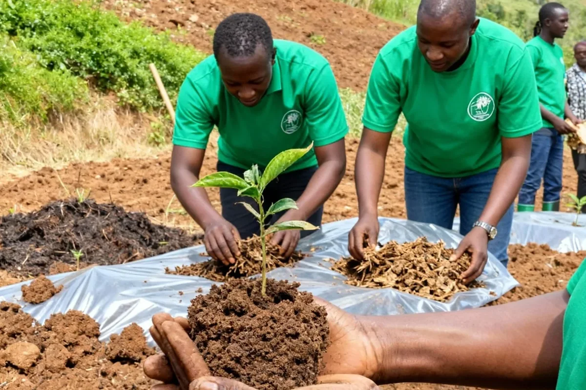 Hands planting the next generation of trees