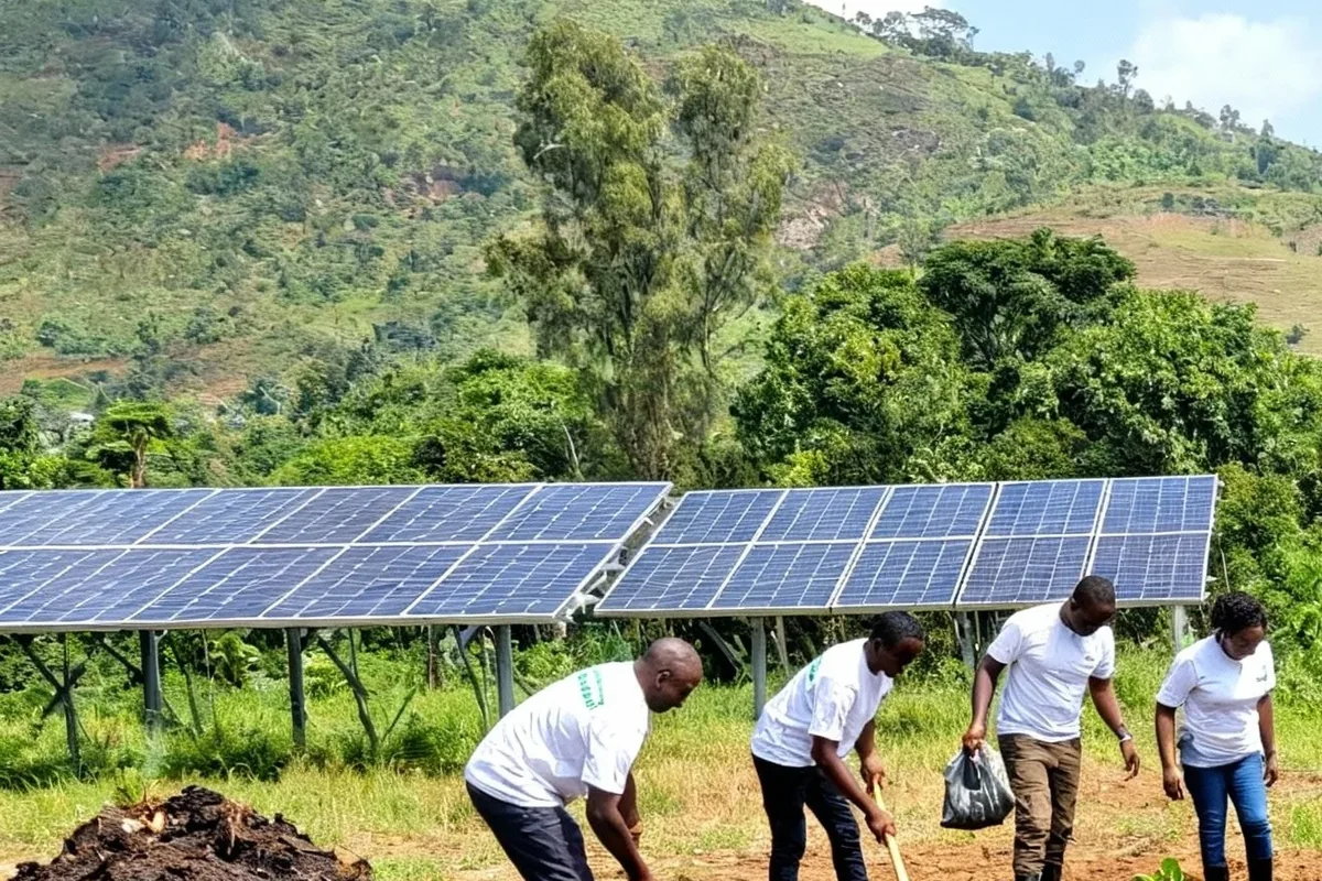 Community restoration work with renewable energy